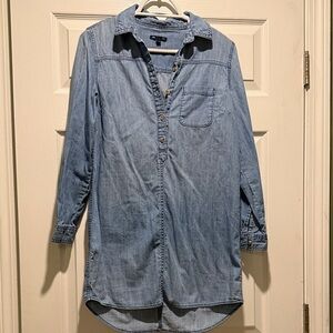 GAP Denim Blue Long Sleeve Dress